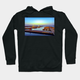 night at the harbor Hoodie